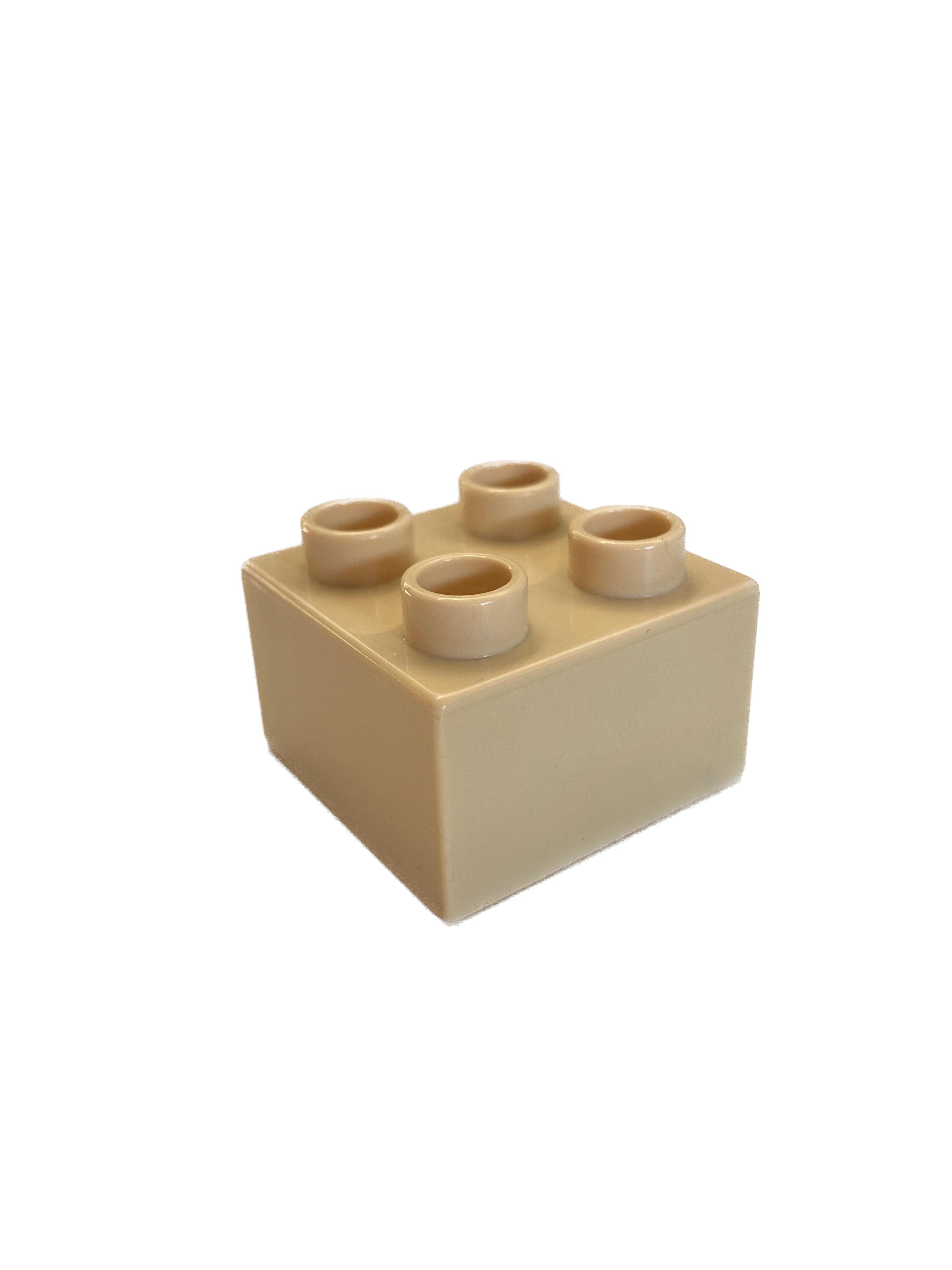 Lego Duplo kostka béžová 2x2